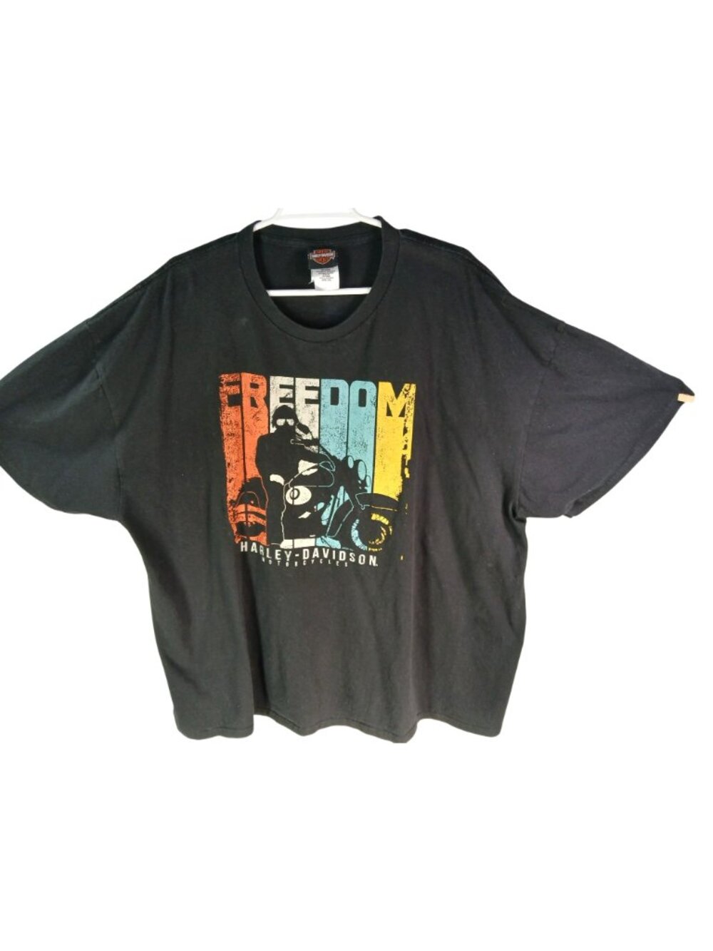 Harley Davidson Mens Freedom Graphic T Shirt Seattle Jet City Black 3XL Cotton - Picture 3 of 15